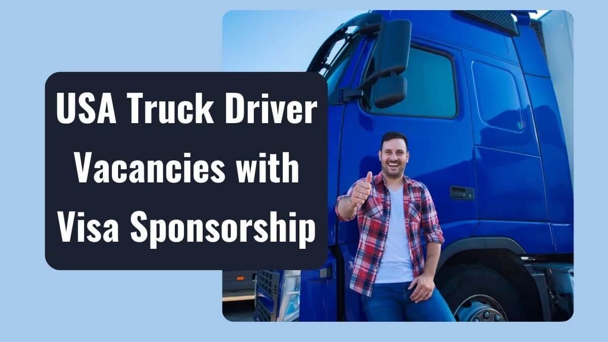 Truck Driver Jobs in USA🇺🇸 | Visa Sponsorship, CDL Support, Hiring Now ...